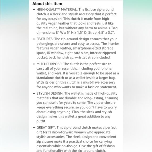 Kedzie Red Leather Wristlet Clutch. 🆕 - Picture 11 of 11